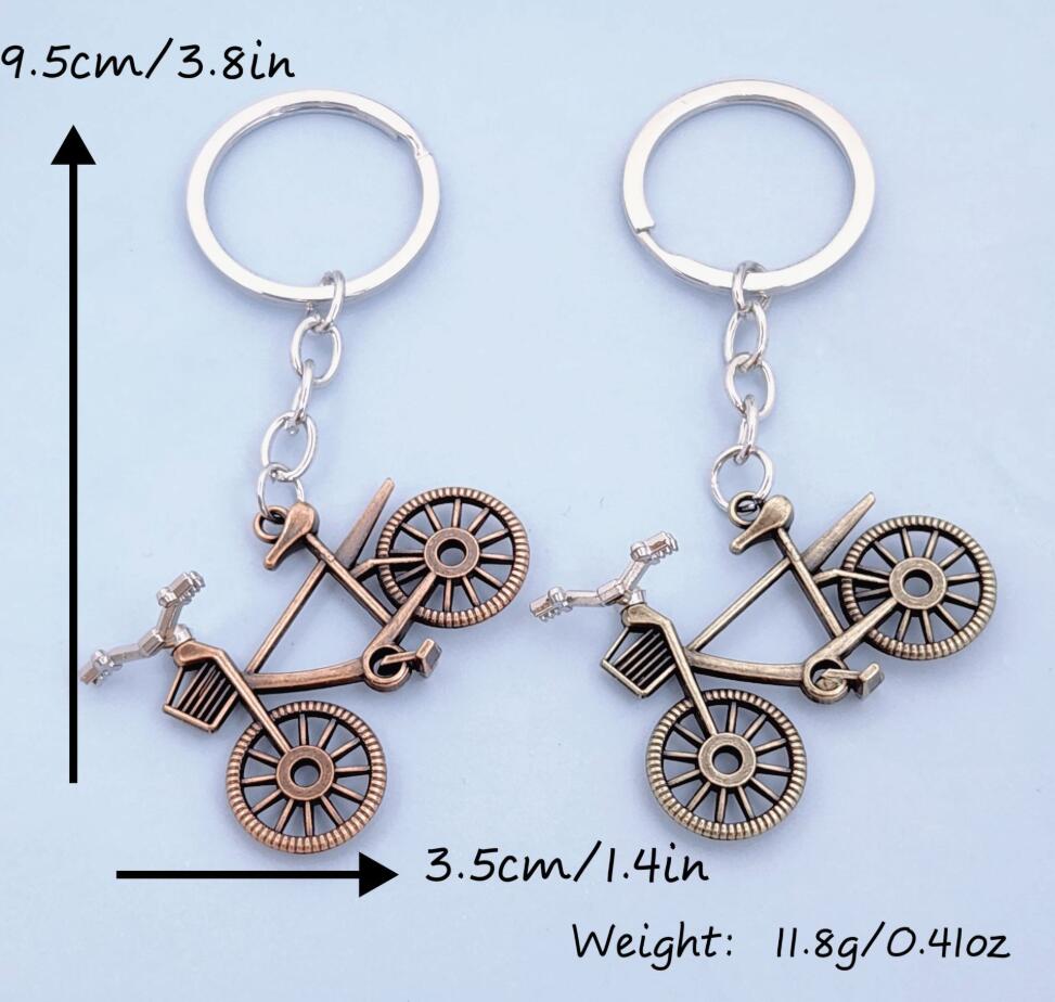 Retro bicycle keychain